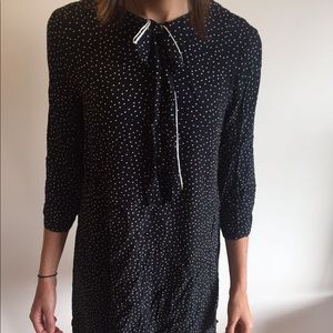 Polka-dot skater dress